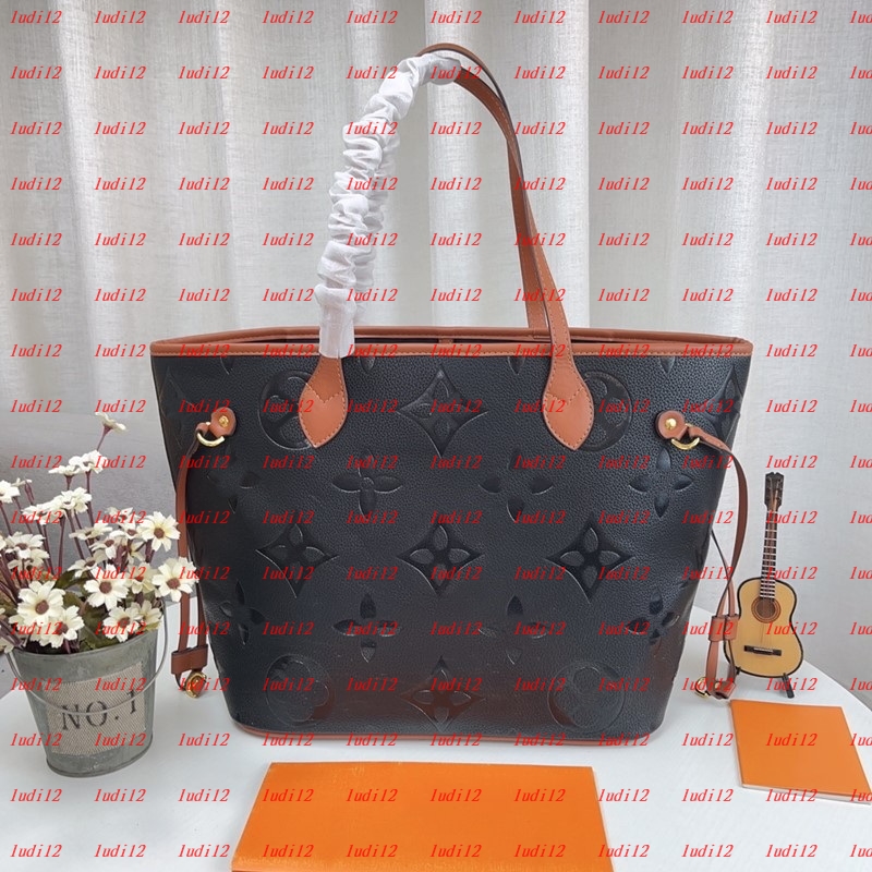 Real cowhide must have Nneverfull Luxury shopping bag Womens crossbody shoulder bag designer handbag Casual Tote mirror quality leather underarm Bag wallet 10a