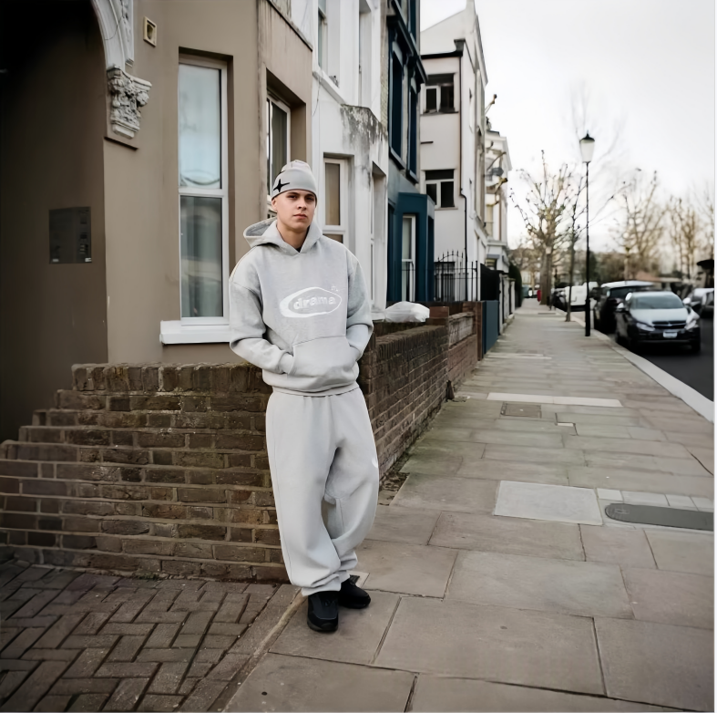 Drama Call Black Embroidery Printed Hooded Y2K Winter Hoodie Men Women High Quality Pullovers Hooded