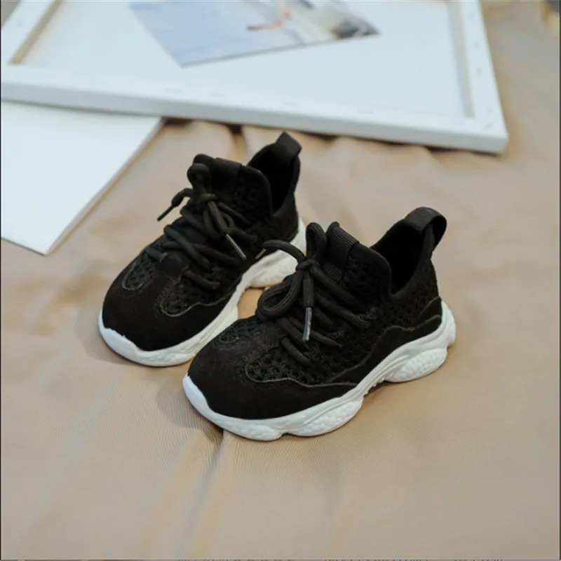 Spring/Autumn Children Shoes Unisex Toddler Boys Girls Sneaker Mesh Breathable Fashion Casual Kids Shoes H260130