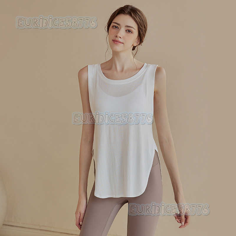 Camley 2025 Summer Loose Slimming Sports Tank Top for Women Running Breathable Yoga Top Sleeveless Fitness Tshirt H250825