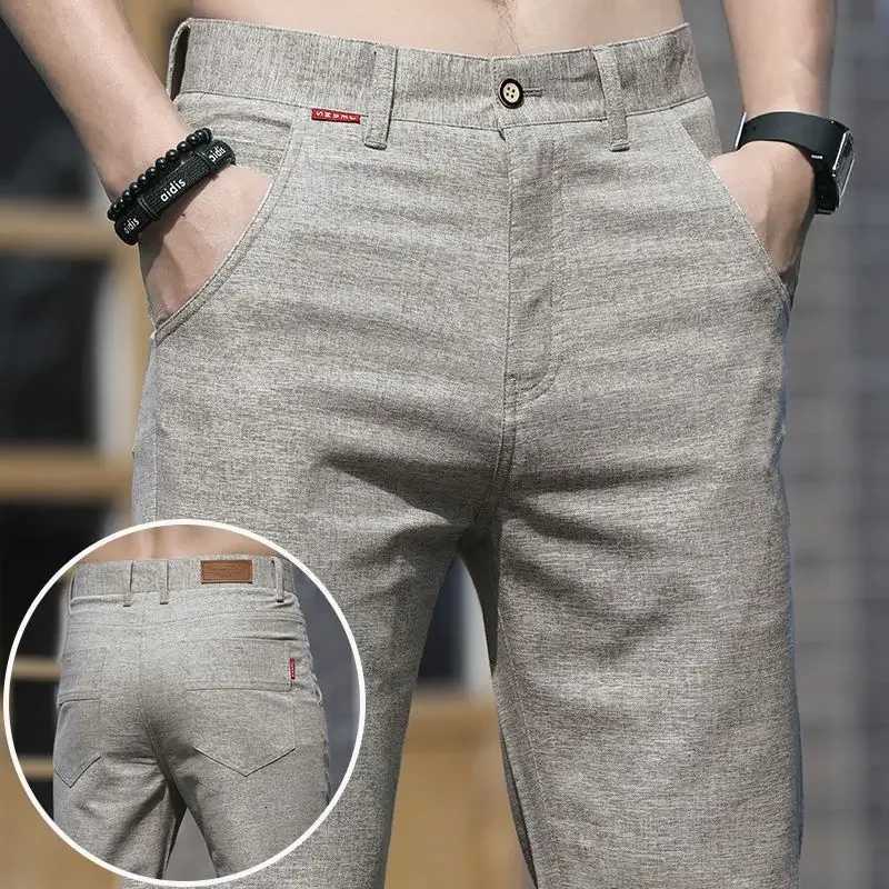 Spring Summer Casual Pencil Pants for Men Versatile Comfortable Trousers for Work Leisure Sweatpants Business Pencil Trousers W250826