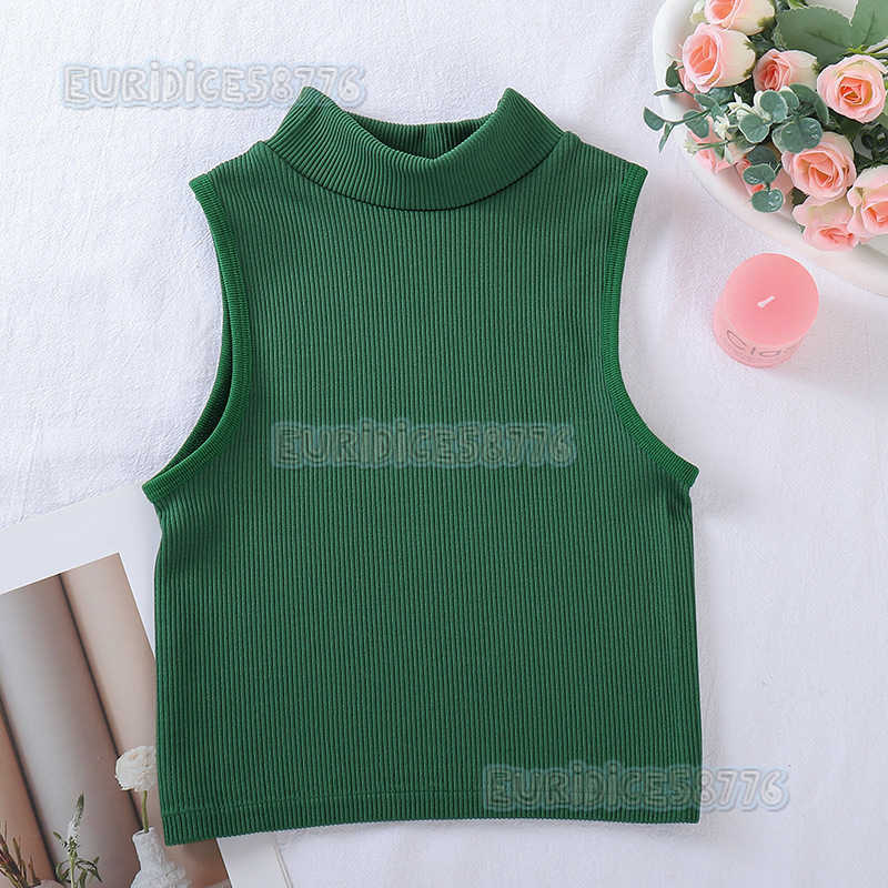 New Seamless Ribbed High Neck Sports Vest Full Coverage Vertical Stripes Running Fitness Yoga Top Quickdry Women H250825