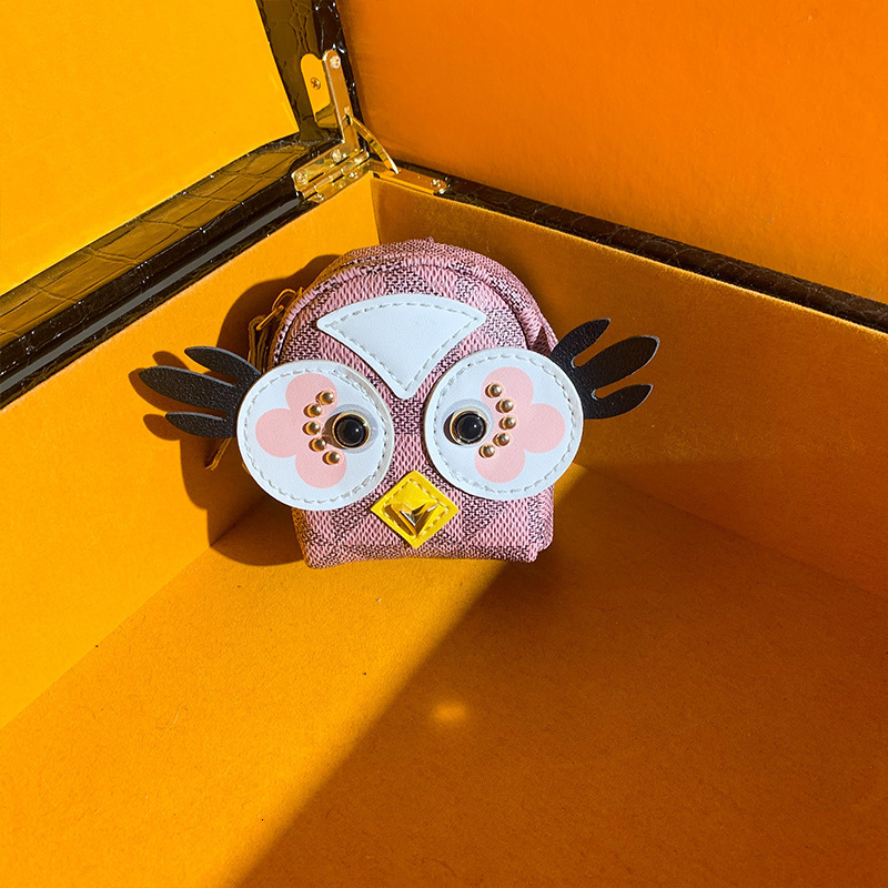 designer jewelry Hot-Selling Owl Internet Celebrity Live Streaming Benefit Small Coin Purse Pendant Keychain Light Luxury High-End Small Bag