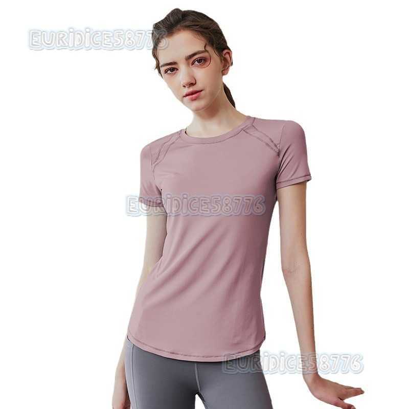Quickdry Sports Short Sleeve Tshirt for Women Summer Thin Yoga Wear Slim Fit Slimming Running Mesh Patchwork Fitness Top H250825