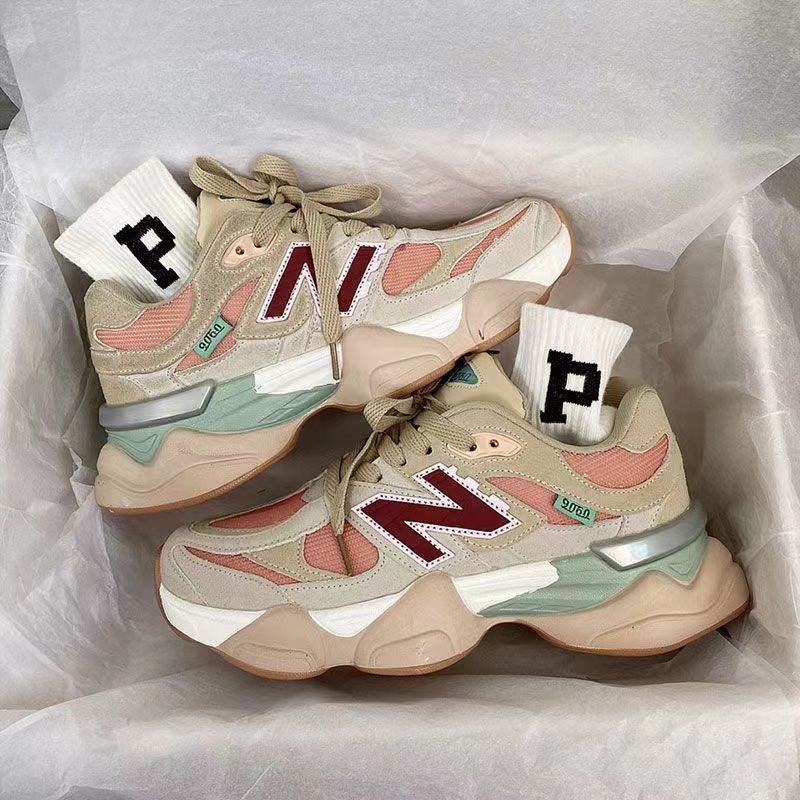 2025 Men's shoes super popular retro sports shoes student thick-soled couple running shoes