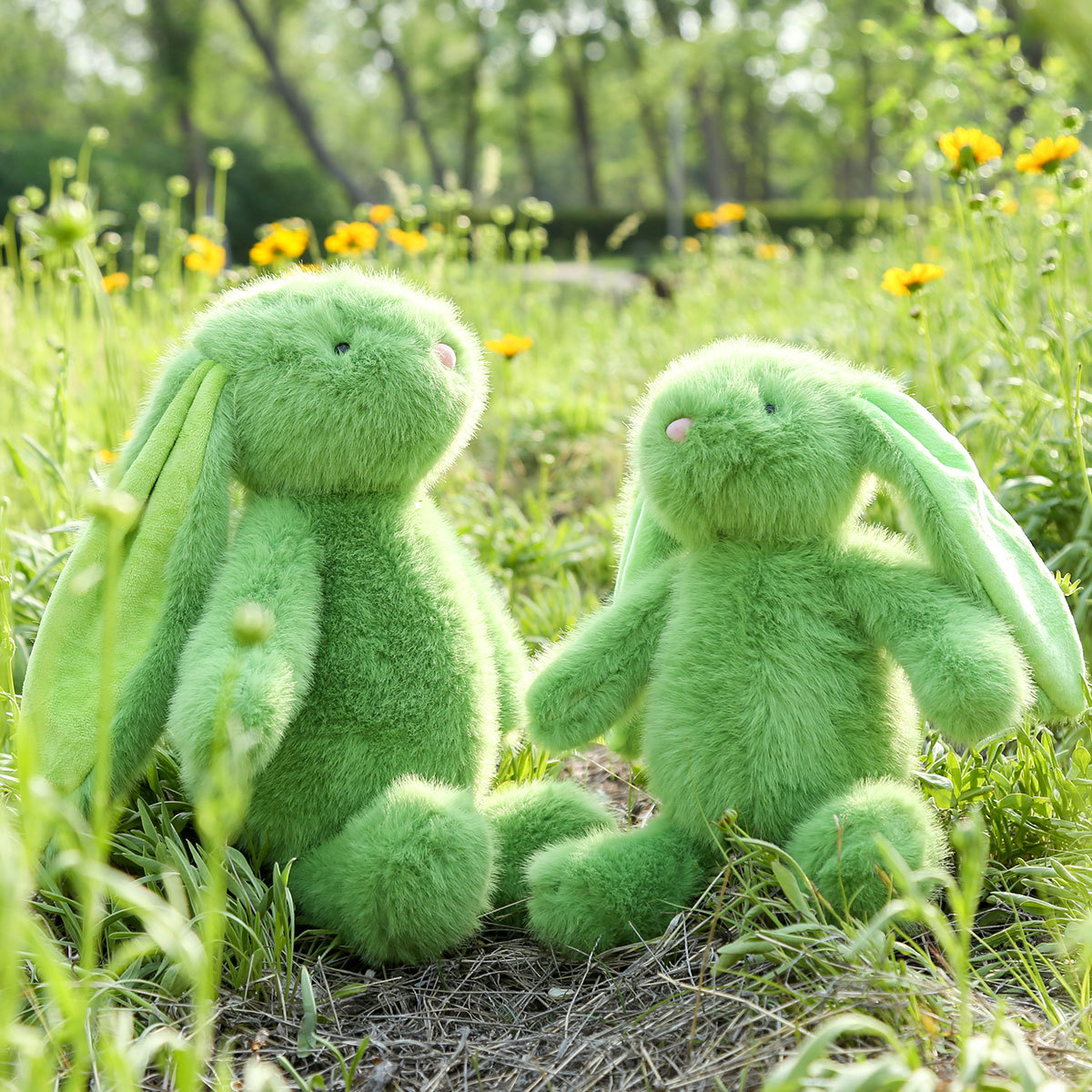 Cute Nini rabbit plush soft soothing toy bunny bed pillow girl holiday gift Y260128