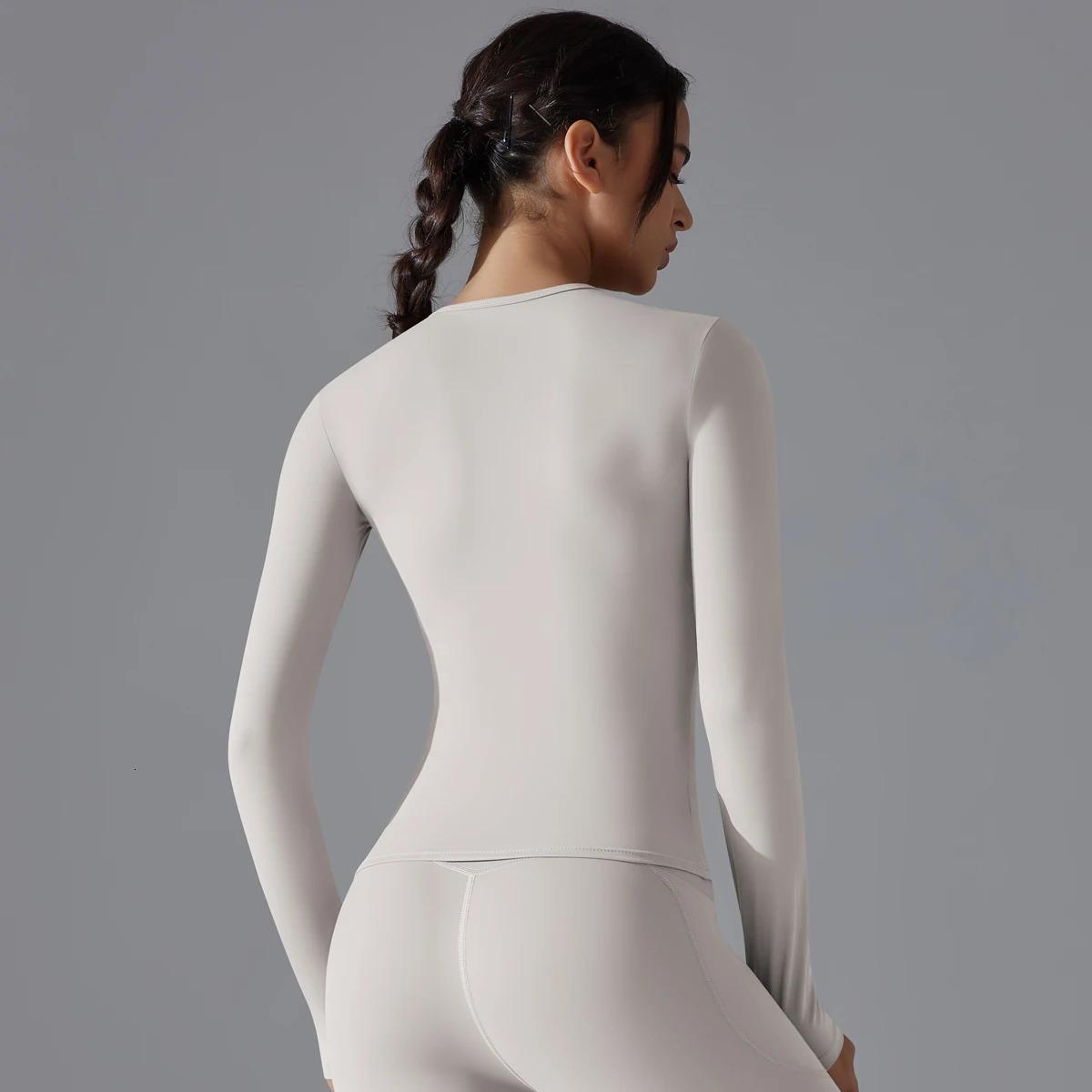 Yoga Shirts For Women Long Sleeve Winter Fitness Running Gym Clothes Workout Dry Fit Breathable High Elastic Sports Top 250826