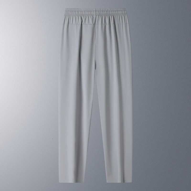 Summer Mens Ice Silk Pants Breathable Casual Thin Quick Dry Pants Loose Elastic Straight Leg Sweatpants Sports Fitness Trousers W250826