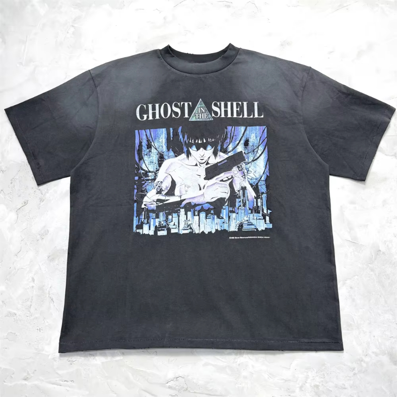 Washed short sleeves T-shirt Men Women Best Quality Tops Tee T Shirt
