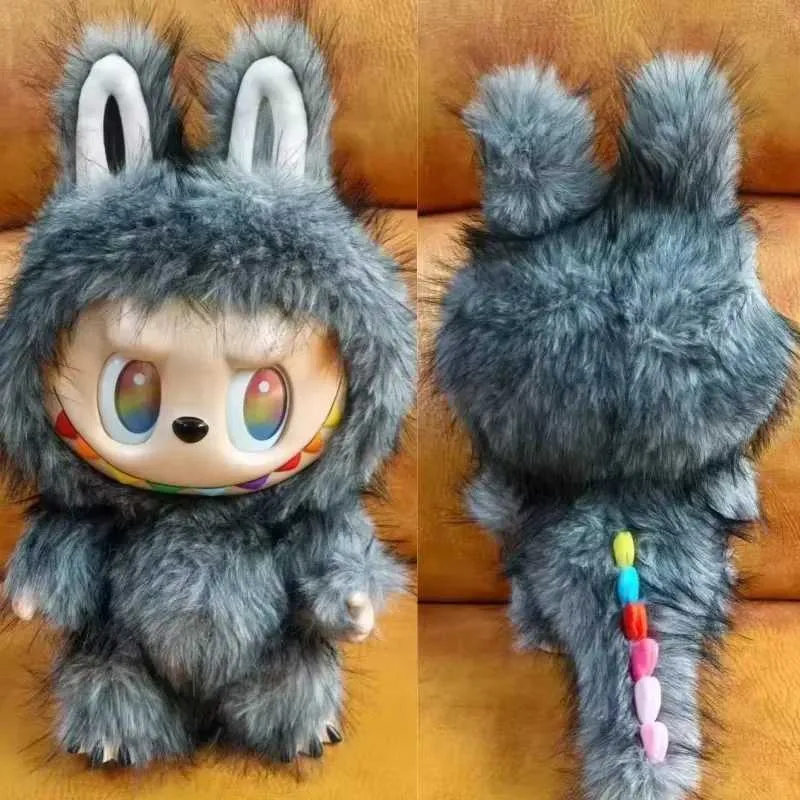 In Stock New 38cm The Monster Labubu Series Zimomo Big Angel Creative Vinyl Pendant Model Replica Toys Birthday Gifts#y145