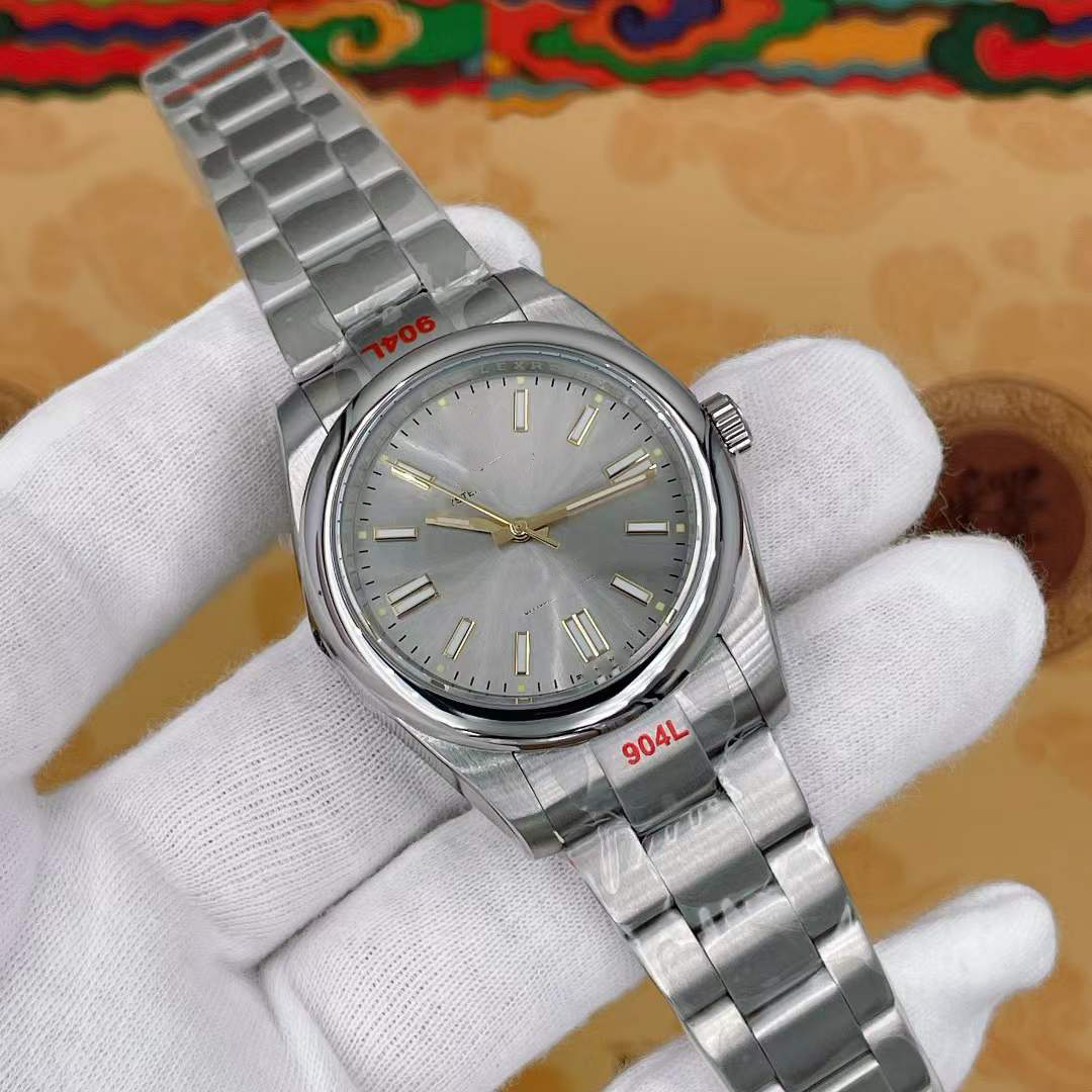 Super U1 ST9 Upgrade Mens Watch Designer 36MM Sapphire Crystal 904L Stainless Steel Waterproof Watches Grey dial