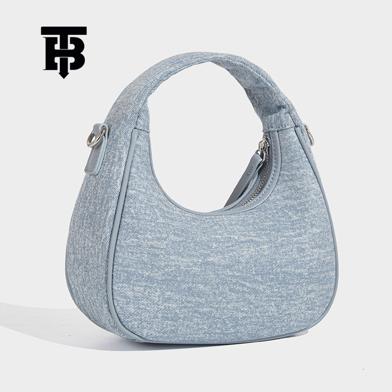 TB BHULAMTE Designer Luxury Women's Single Shoulder Underarm Small Square Bag Cowboy Nail Bead Flower Heavy Industry Embroidery Handbag Casual St