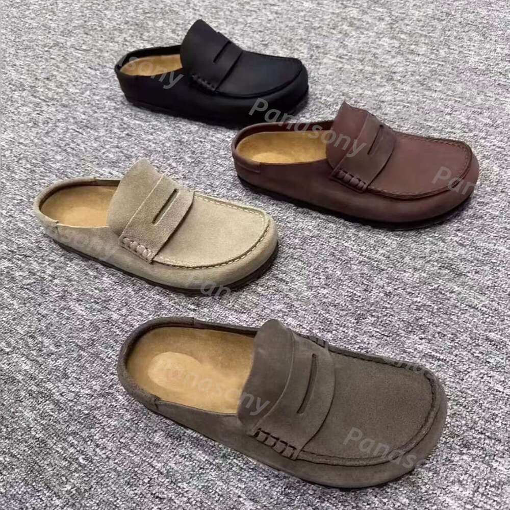 Designer Naples Slippers Wrapped Clogs loafers Sandals Clog Cork Flat High Quality Fashion Winter Summer Shoes Leather Slide Beach Women Men Size 35-46