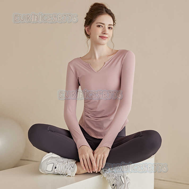 Highend Yoga Wear Long Sleeve Women 2025 New Quickdry Slim Fit Sports Top Running Autumn Winter Fitness Wear H250825