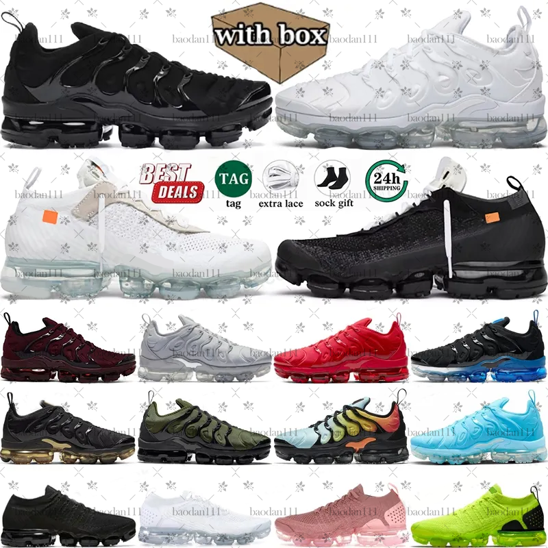 Designer Shoes Tn Plus Tns Tnss Running Shoes Men Women Sneakers Triple White Black Knicks University Blue Game Royal Obsidian Walking Sports Trainers