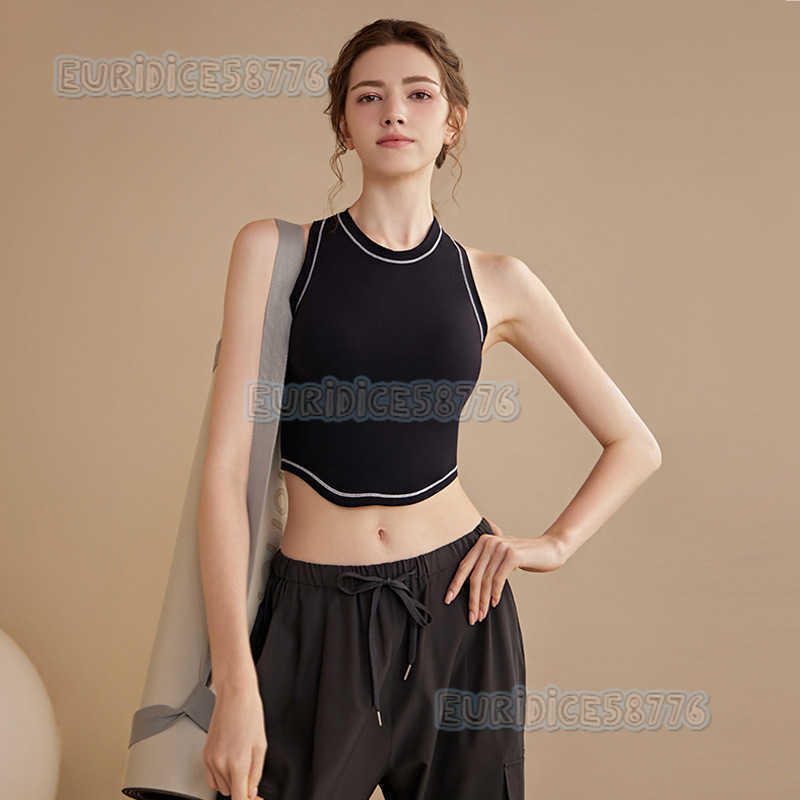 Yoga Vest with Chest Pads for Women Shockproof Running Summer Autumn Professional Pilates Training Fitness Sports Bra for Outerwear H250825