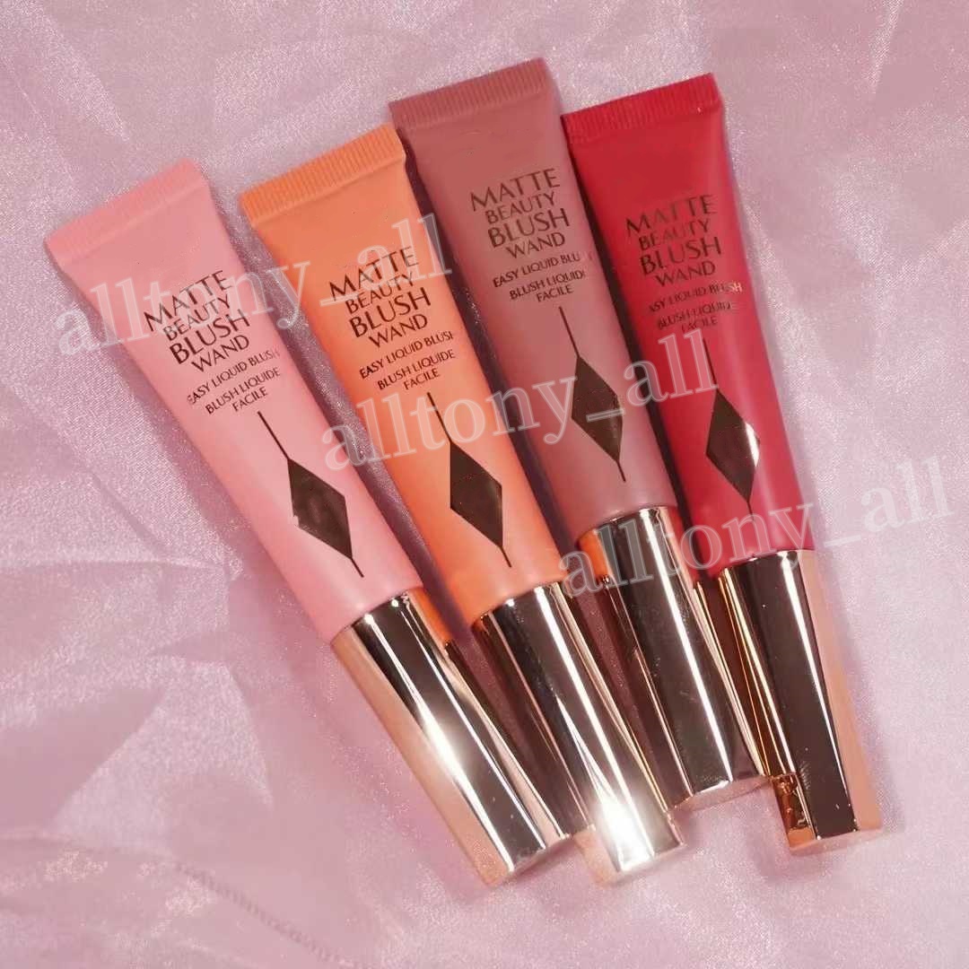 Face Makeup Blush 4 Colors Matte Beauty Blush Wand Face Makeup Easy Liquid Blush 12ml