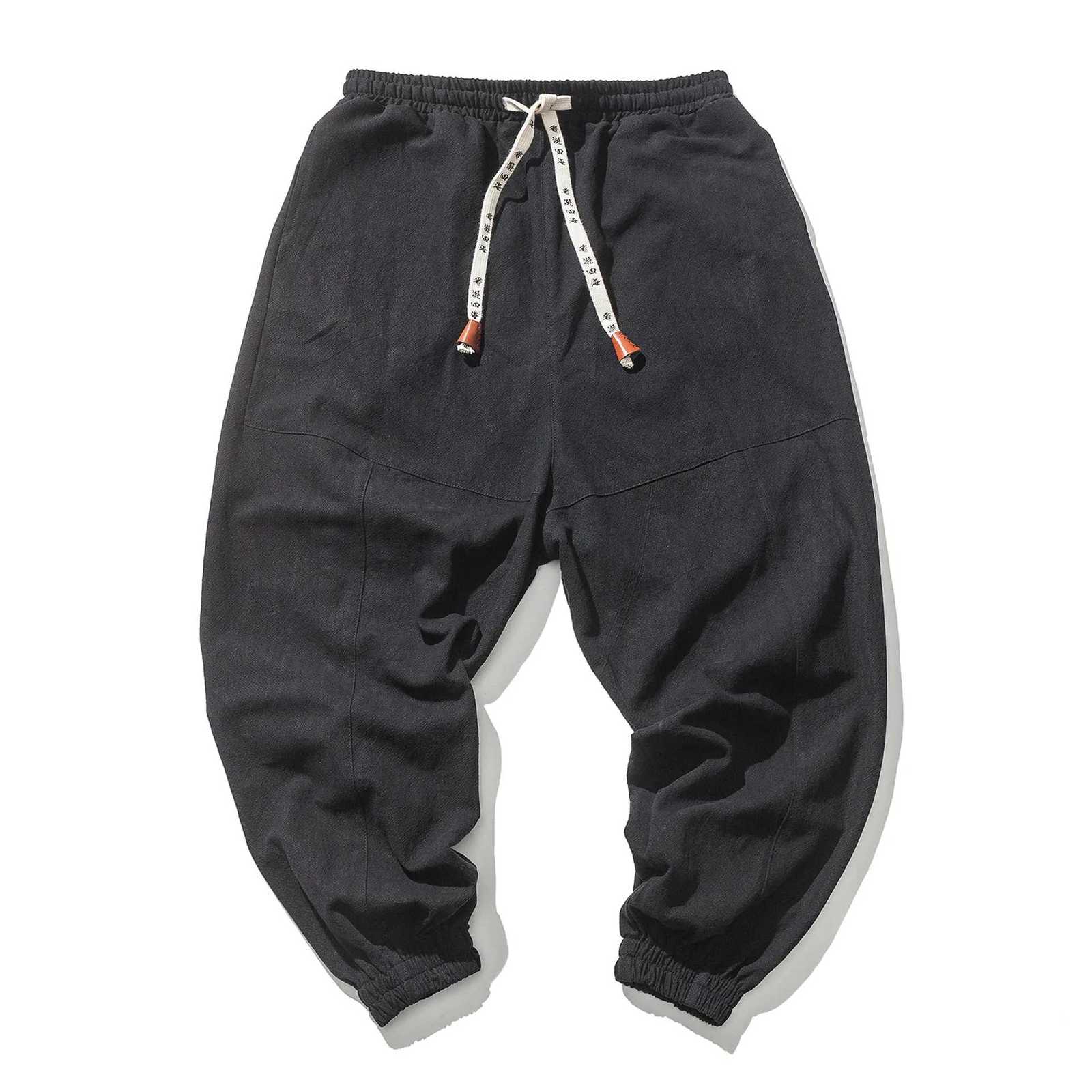 New Brand Oversize Men Harem Pants Chinese Linen Men Pants High Quality Casual Loose Trousers Male W250826