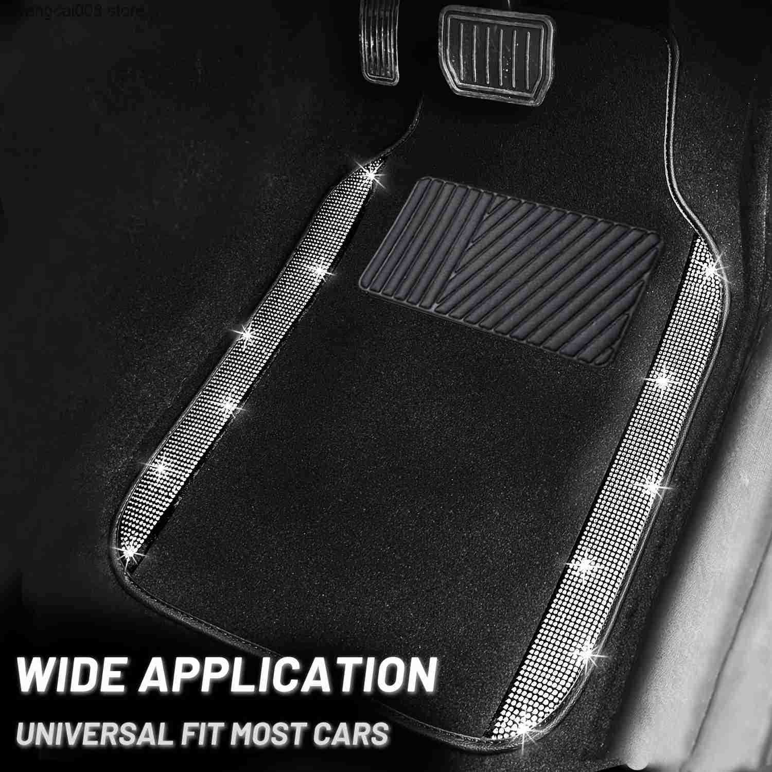 Bling Steering Wheel Cover And Waterproof Bling Car Floor Mats Full Sets Universal FitMost Cars S250826