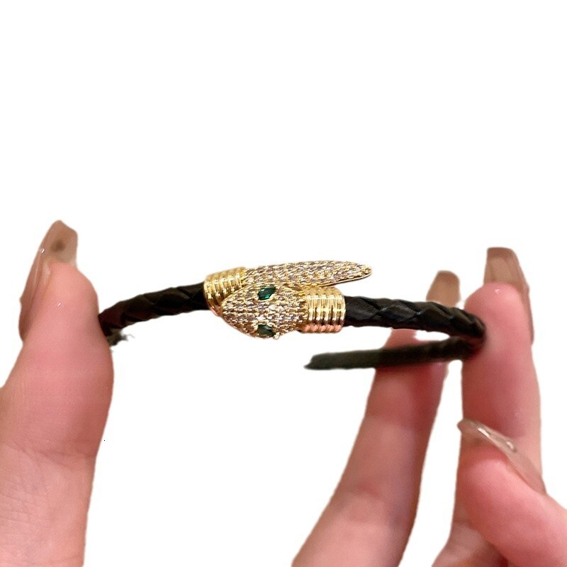 Real Gold Plated Snake Shape Adjustable Internet Celebrity Same Style Elegant Bracelet Light High-end Feel Jewelry - view 6