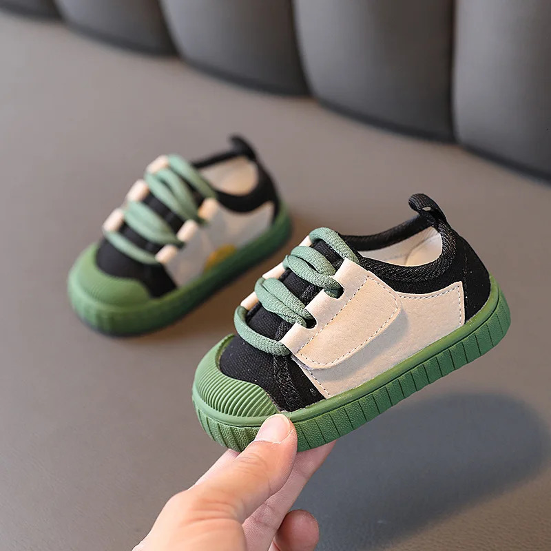 Childrens Soft Nonslip Comfortable Boys Girls Casual Shoes Toddler Baby Sneakers Kids Canvas Shoes250825 XJ260303