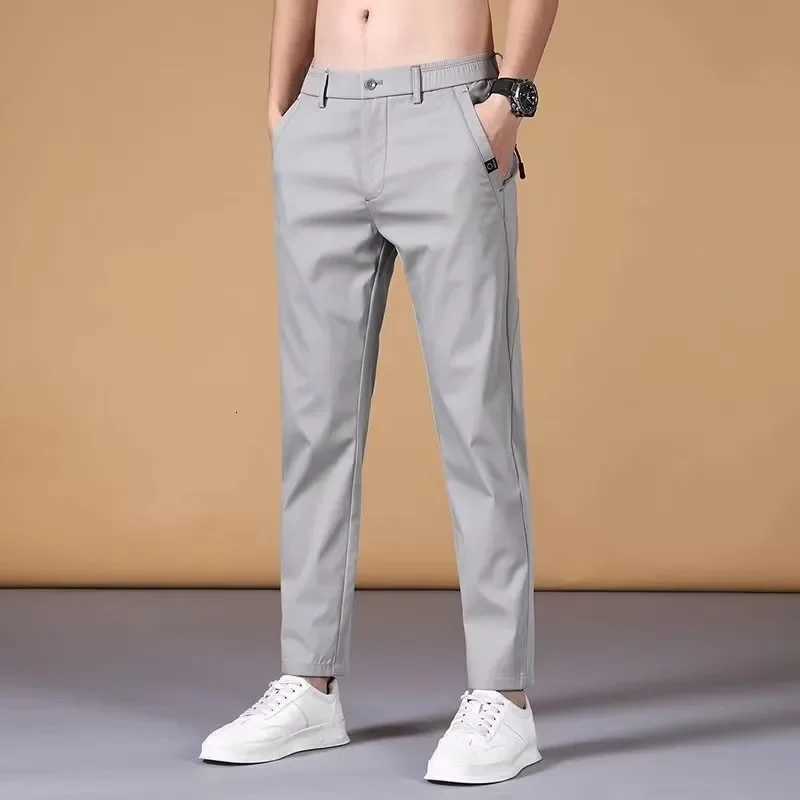 Summer Thin Casual Pants for Men Loose Fit Full Length Korean Fashion Trousers for Four Seasons W250826