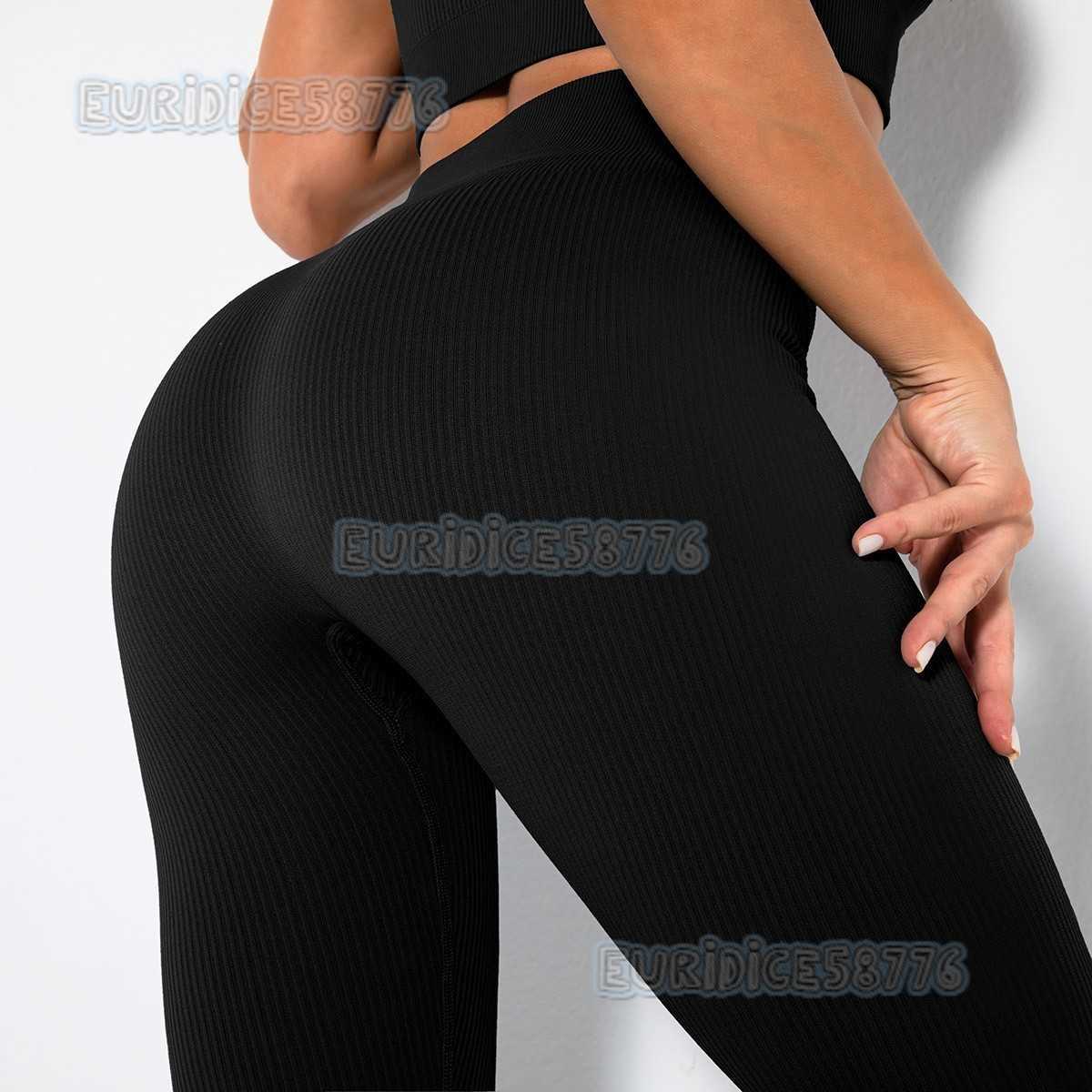 Yoga Wear Threaded Tight Pants Seamless Knitted Sexy Sports Quickdrying Fitness Hiplifting Pants Women H250825