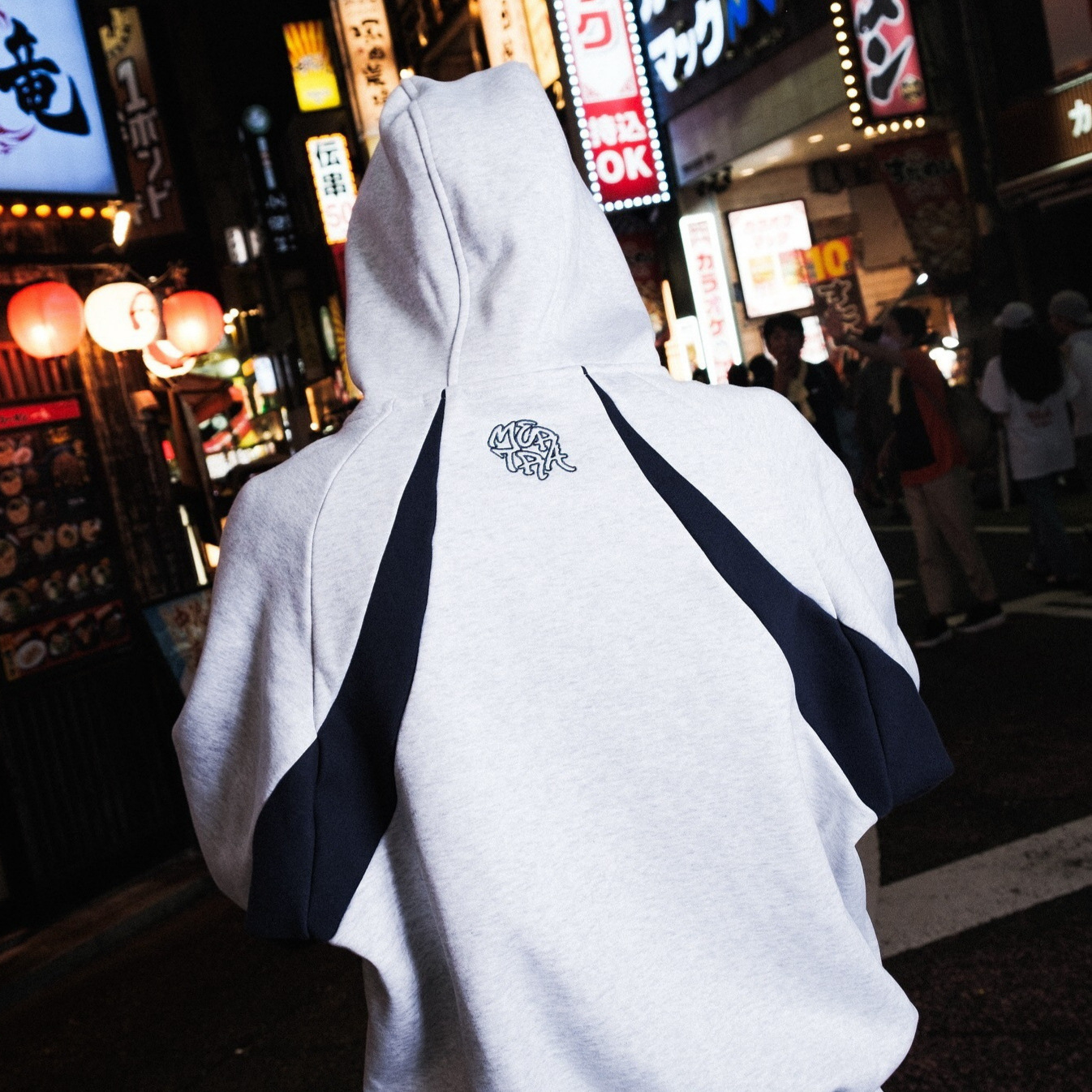 Mertra Simple style patchwork Embroidery Pullovers Hoodie Y2K baggy casual Hooded graphic embroidery retro unisex Sweatshirts
