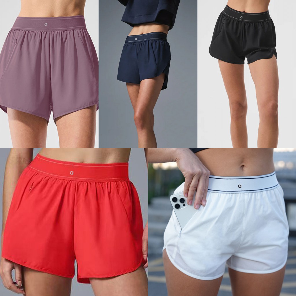 Womens Summer Yoga Shorts High Quality Casual Outdoor Sports Yoga Pants Quickly Dry Shorts Summer Breathable Solid Color Yoga Sports shorts Size S-XL