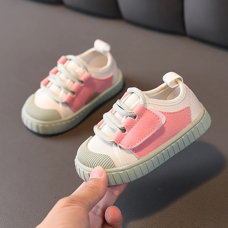 Childrens Soft Nonslip Comfortable Boys Girls Casual Shoes Toddler Baby Sneakers Kids Canvas Shoes250825 XJ260303