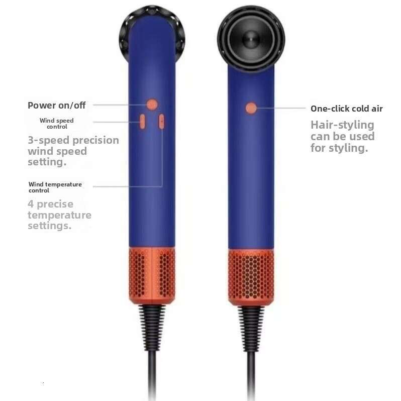 New Compact High-Power Curved Barber Shop Water Pipe High-Speed Hair Dryer Household Negative Ion