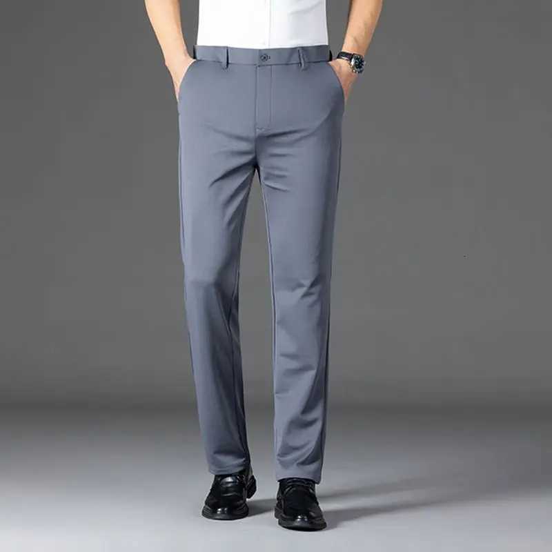 Mens Slim Fit Business Formal Casual Pants Four Season Styles HighEnd Falling Style Suit Pants MultiColor Versatile Pants W250826