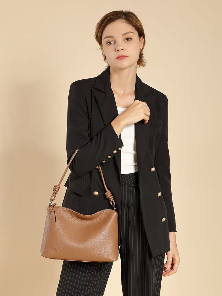 Fashion Drawstring Handbags Womens Crossbody Large Capacity Tote Bag Shopper Waterproof Solid Shoulder Bags for Women 240924