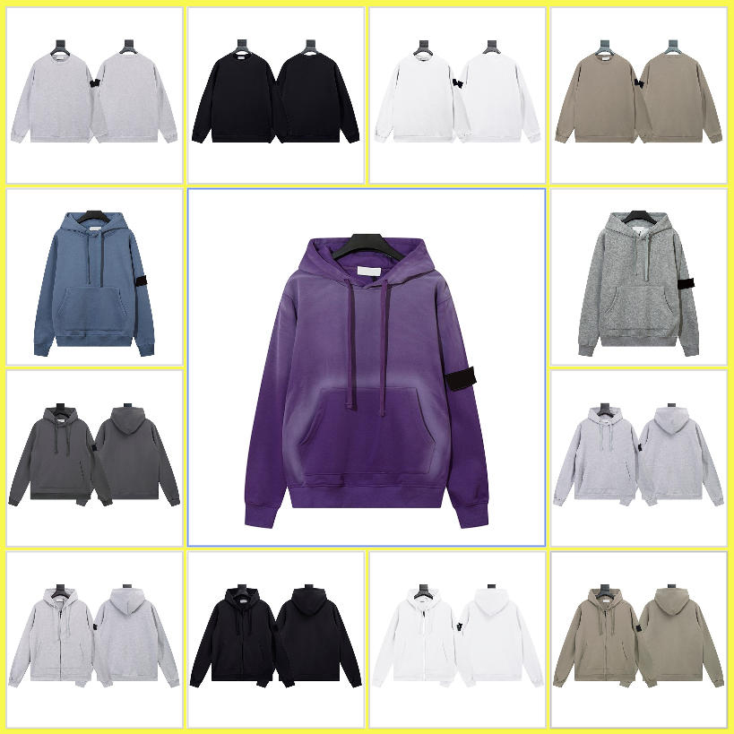 Topstoney hoodie designer classique armband cardigan zippé coton sweat-shirt décontracté islandahoodie