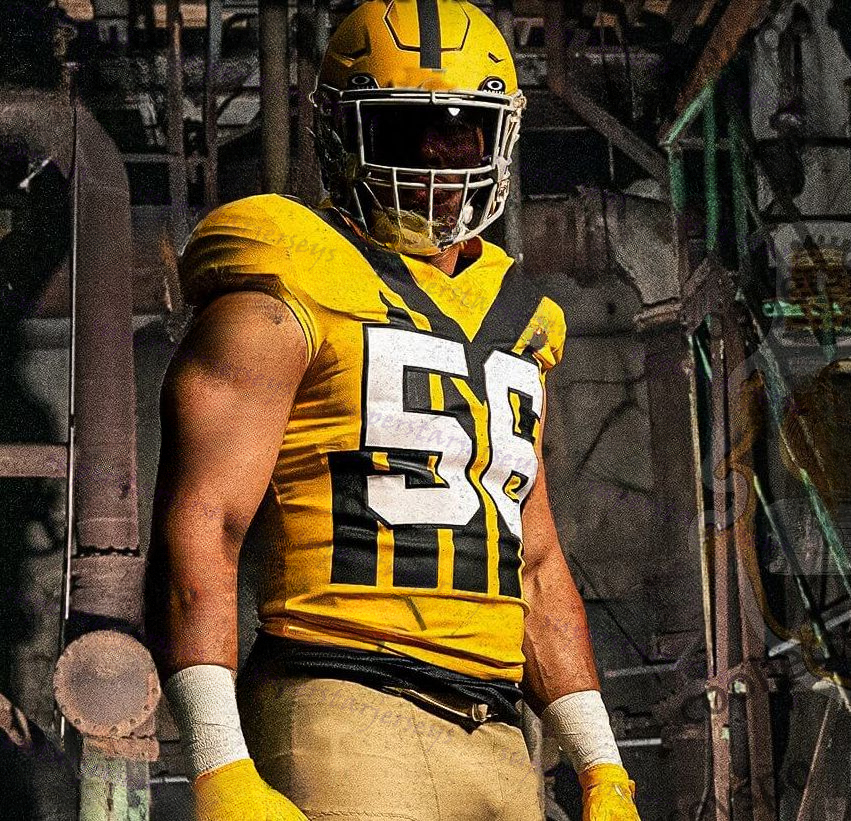 Custom Design Throwback Jerseys Aaron Rodgers Jack Sawyer Will Howard DK Metcalf Watt Football Patrick Queen Joey Porter Jr Franco Polamalu Fitzpatric