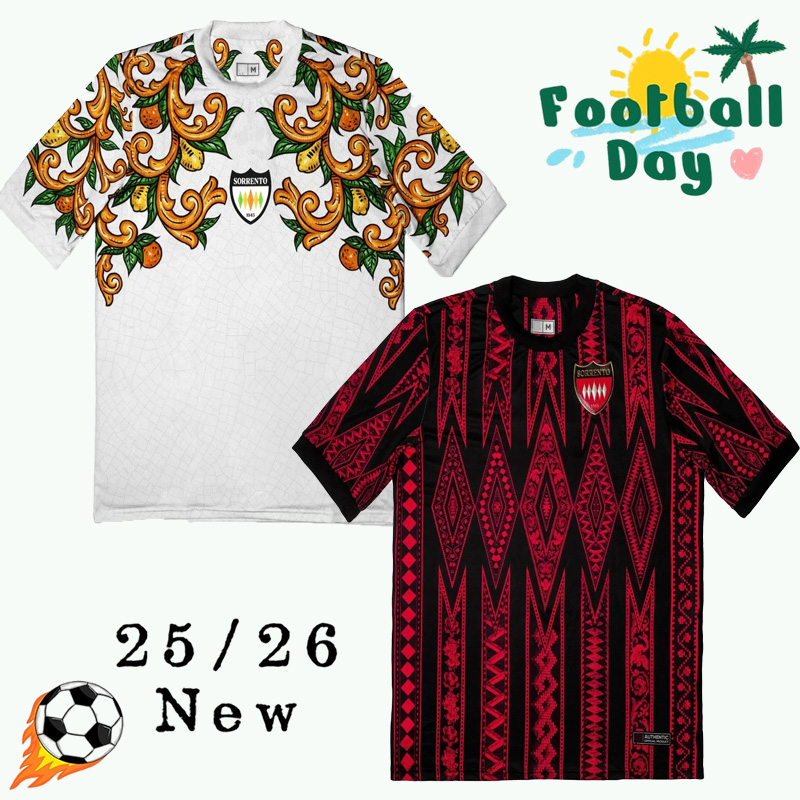25 26 Sorrento Calcio Soccer Jerseys Mattia Harrasser 2025 2026 maillots de foot Scala Esposito home away Somma Aniello Fernando football shirt Petrone Sorrento