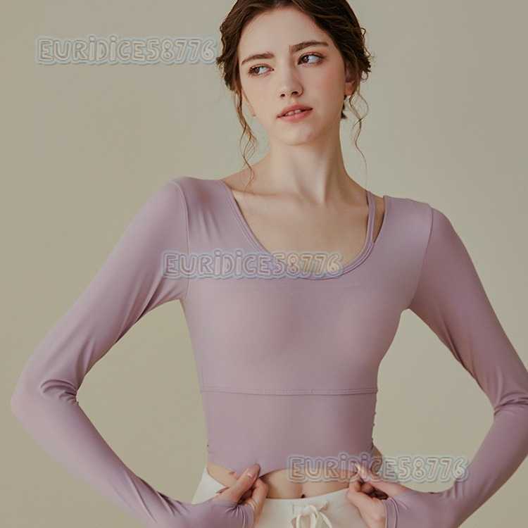 Yoga Suit Womens Fall and Winter Pilates Training Suit Professional Running Fitness Longsleeve Tightfitting Sports Top H250825