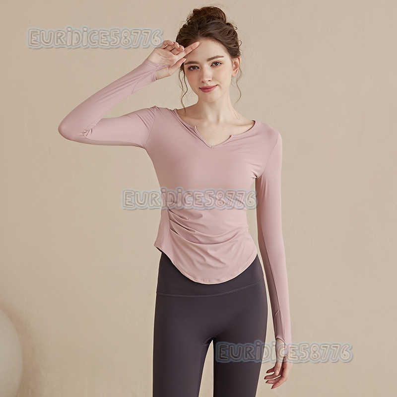Highend Yoga Wear Long Sleeve Women 2025 New Quickdry Slim Fit Sports Top Running Autumn Winter Fitness Wear H250825