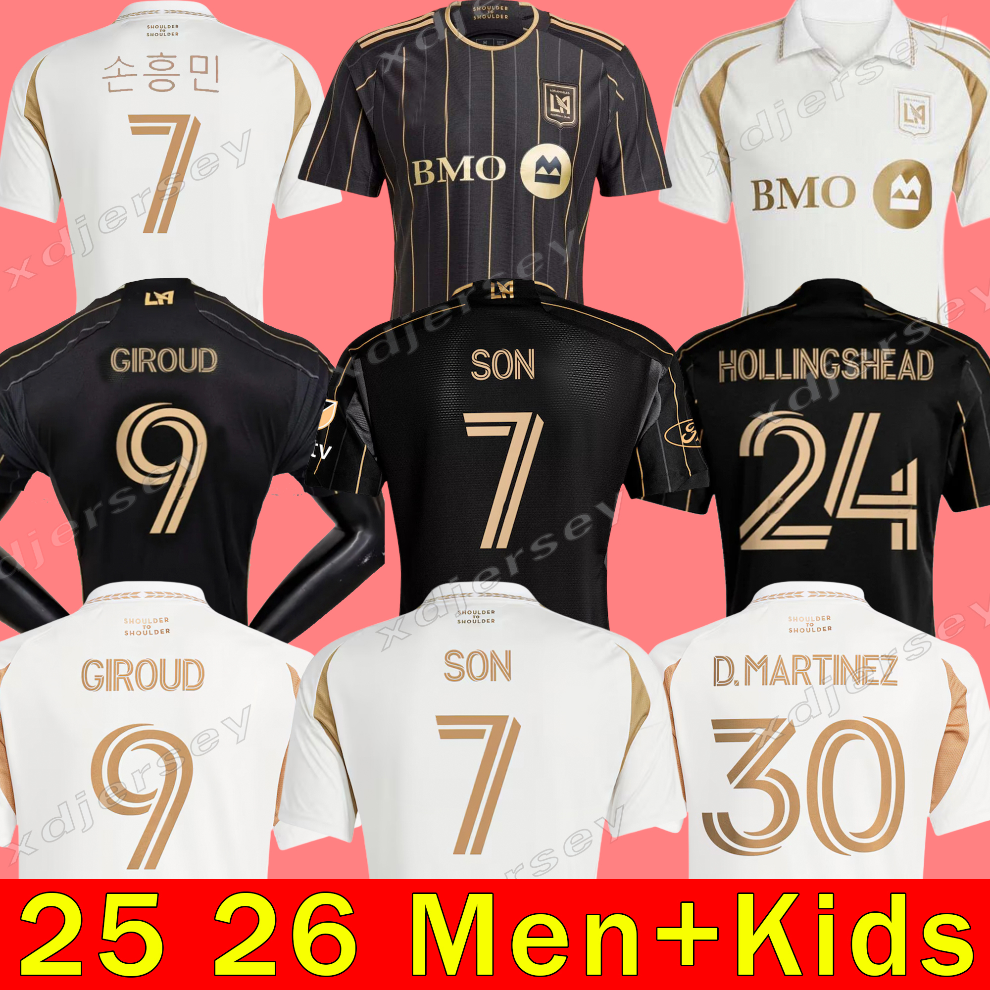 LAFC 25 26 SON Los Angeles FC soccer jerseys GIROUD BALE VELA TILLMAN football shirt 2025 2026 DELGADO D.BOUANGA HOLLINGSHEAD D.MARTINEZ men kids Kits uniforms