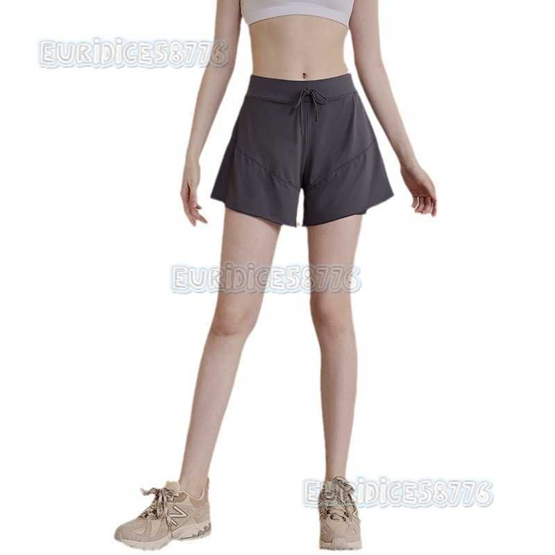 Plus Size Sports Shorts for Women Antiexposure Quickdry Highwaisted Professional Running Training Yoga Shorts for Summer H250825