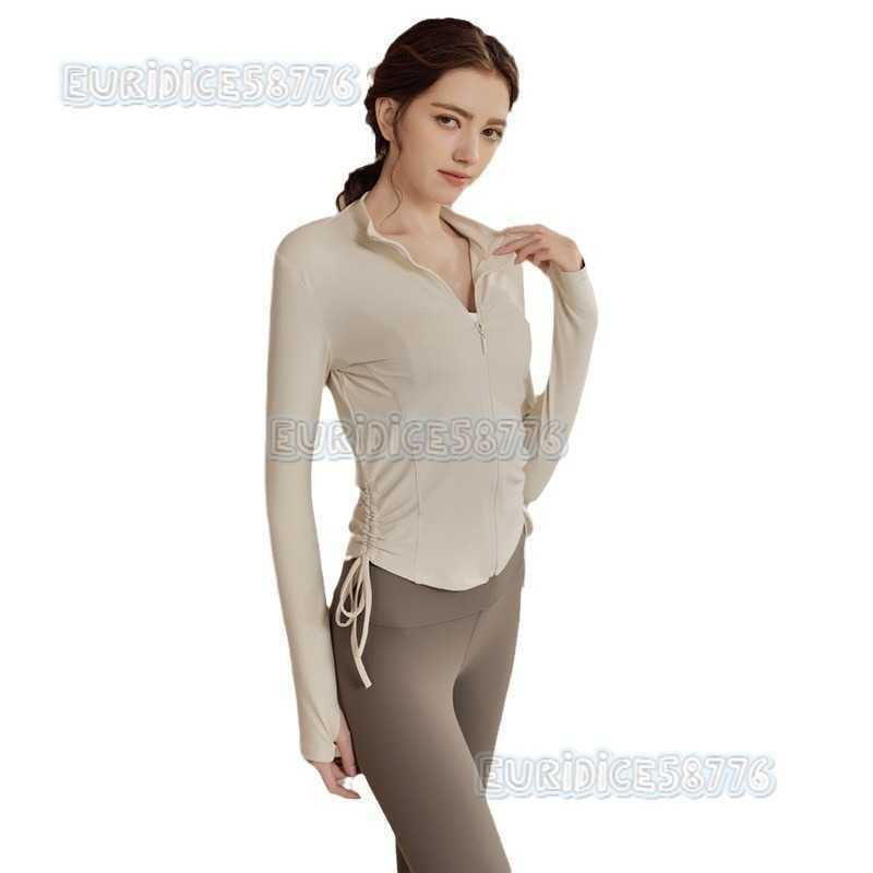 Womens Yoga Clothing Highend Street Style Jacket Fitness Running Professional Pilates Training Top Sports Coat H250825