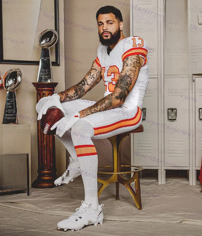 Baker 6 Mayfield Tom 12 Brady 2025 Football Jerseys Mike Evans Bucky Irvin Chris Godwin Jr. Emeka Egbuka Vita Vea