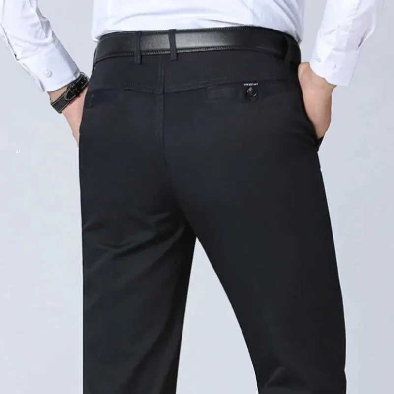00 Cotton Mens Summer Thin Autumn Thick Trousers Fashion Brand Cargo Pants Smart Casual Solid Khaki Black Suit Pant GOZBKF W250826