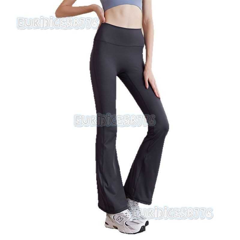 New Yoga Pants High Waist Hip Lift High Elastic Tight Flared Pants Sports Pants Slimming Fitness Pants Embarrassing Lines H250825