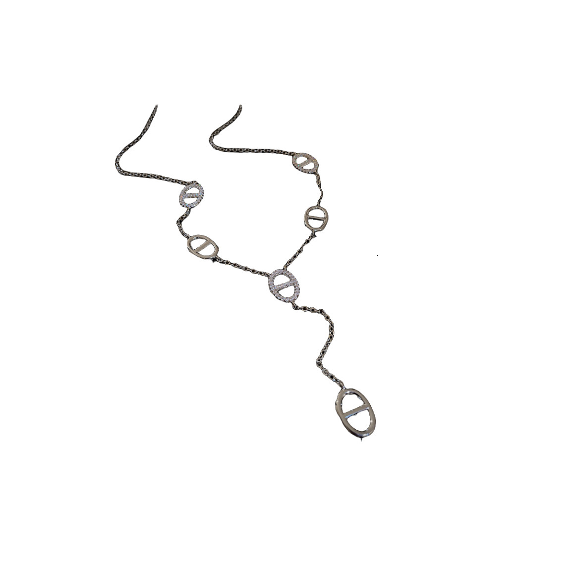 Trendy Fashion Commuter Pig Nose Shape Necklace Light High-end Feel Versatile Jewelry Bracelet for Women - view 6
