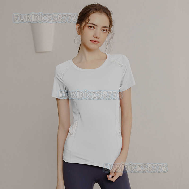 Fitness Clothes Womens Shortsleeved Tshirt Quickdrying Breathable Sports Top Running Fitness Training Tightfitting Yoga Suit Summer Thin H250825