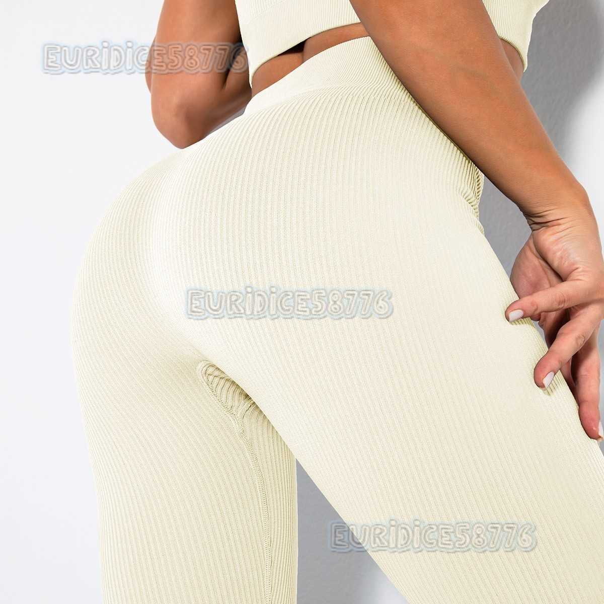 Yoga Wear Threaded Tight Pants Seamless Knitted Sexy Sports Quickdrying Fitness Hiplifting Pants Women H250825