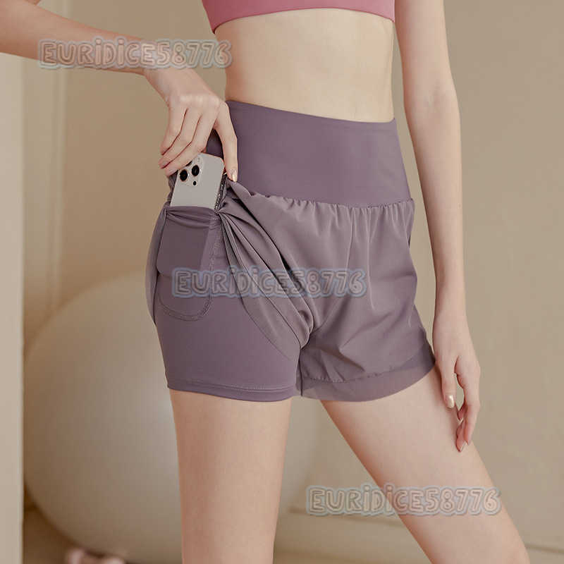 2025 New Quickdry Antiexposure Sports Shorts for Women Summer Loose Running Fitness Shorts Casual Highwaist Yoga Shorts H250825
