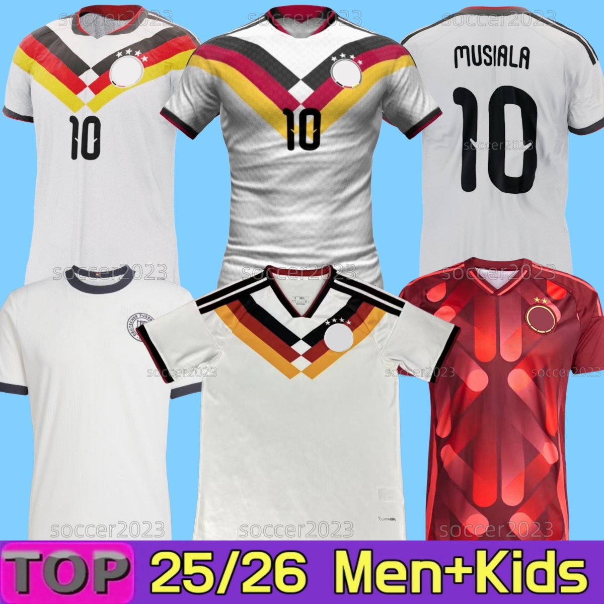 Germany 2026 World Cup Home Soccer Jerseys 125 Year Anniversary HUMMELS KROOS GNABRY MUSIALA MULLER HAVERTZ Whiteout 2025 Player Version football shirt men kids kit
