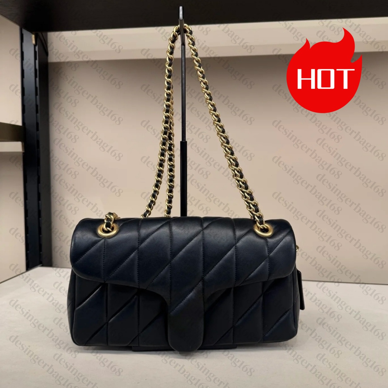 10A High quality leather designer fashion quilted chain Shoulder Women crossbody envelope Wallets Classic flap Luxury handbag lady Clutch bag